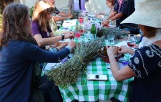 Photo of Atélier Botanique workshop on 9/7/19 with Kate Levine and participants