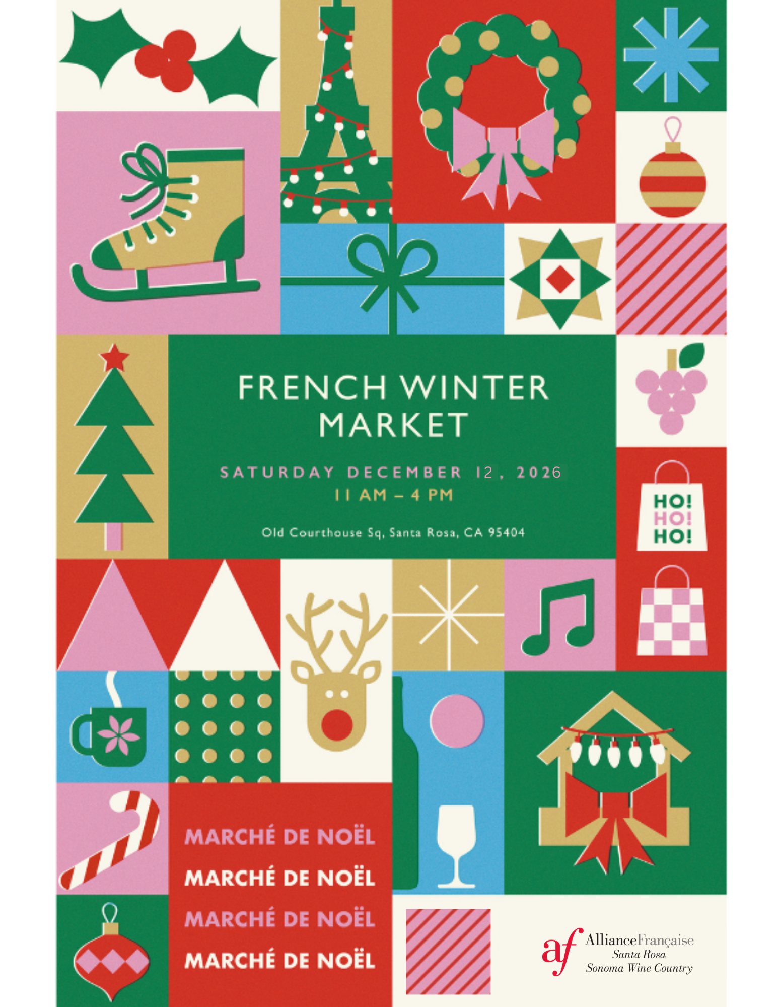 Winter market poster